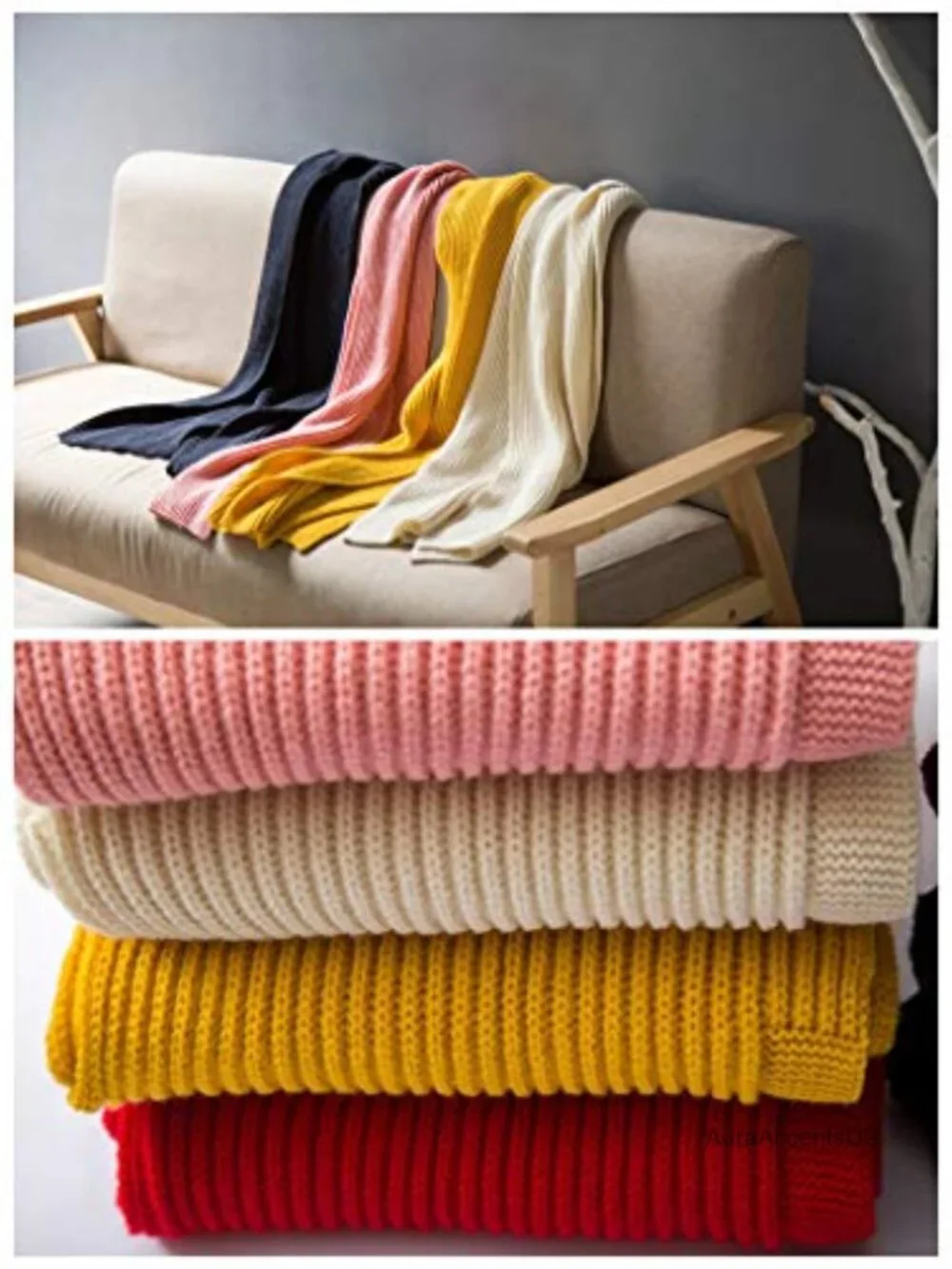 3 in 1 Hooded Scarf Wrap Shawl Crochet Knit Pullover Neck Warmer Winter
